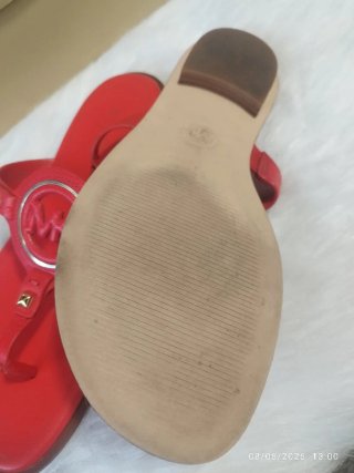 Sandalias Michael Kors Rojas y Doradas