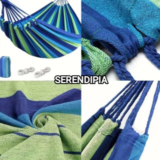2 HAMACAS EXTRA GRANDES) DOBLES (200x150cm)