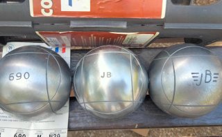 3 palline da bocce professionali JB 74 690 NUOVE