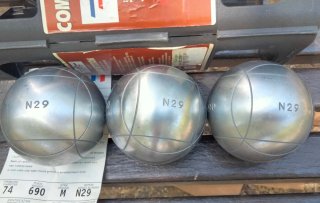 3 palline da bocce professionali JB 74 690 NUOVE