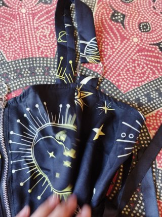 Vestido estampado planetario