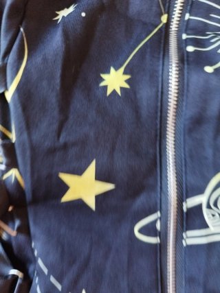 Vestido estampado planetario
