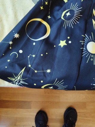 Vestido estampado planetario