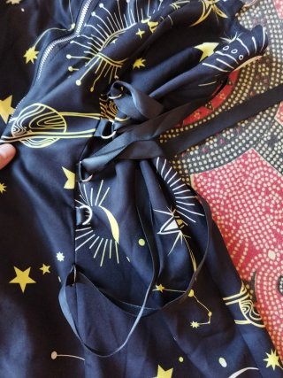 Vestido estampado planetario