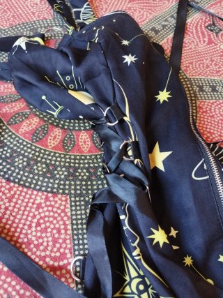 Vestido estampado planetario
