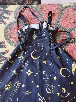Vestido estampado planetario