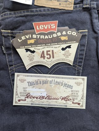 Levi's 451 Vintage Azul W33 L34 #44
