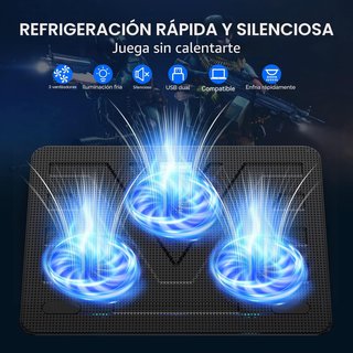 Base Refrigeradora TECKNET para Laptops 12-17