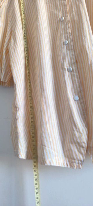 Blusa Vintage MissAstor Rayas amarillo/Blanco