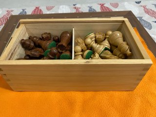Ajedrez Staunton N.6 Tablero  caja pino piezas