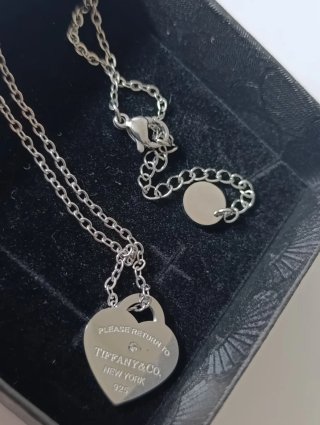 Collar estilo Tiffany con colgante de Corazón
