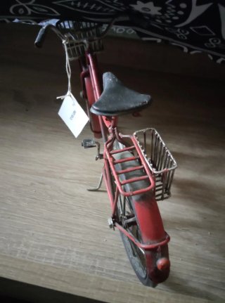 Bicicleta Decorativa Metal Roja