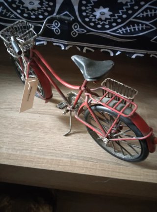 Bicicleta Decorativa Metal Roja