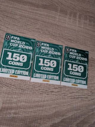 3x FIFA World Cup 2026 150 Coins