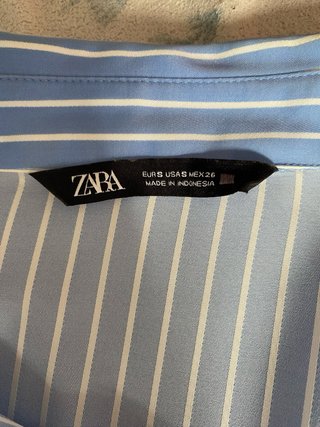 Camisa Zara Rayas Talla S
