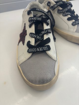 Zapatillas Golden Goose Plata y Blanco