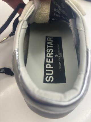 Zapatillas Golden Goose Plata y Blanco