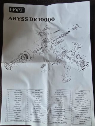 Carrete de pesca HART ABYSS DR 10000