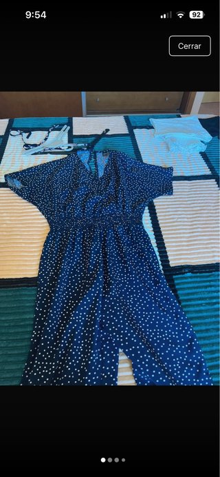 Mono azul lunares talla S