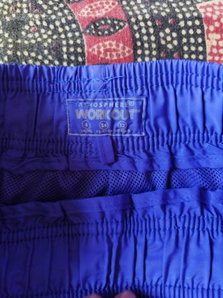 Pantalón corto deportivo mujer azul