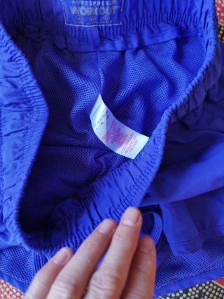 Pantalón corto deportivo mujer azul