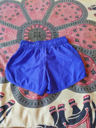 Pantalón corto deportivo mujer azul