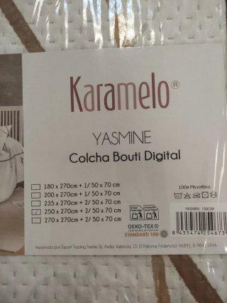 Colcha Bouti Digital Karamelo Yasmine 150cm