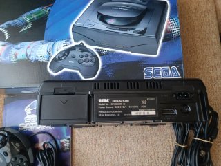 Consola Sega Saturn PAL Negra Completa.
