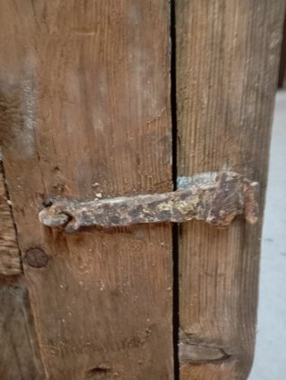 Antigua ventana madera maciza 1 hoja 76x65