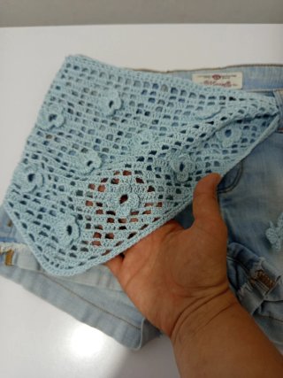 Falda pareo crochet hecho a mano
