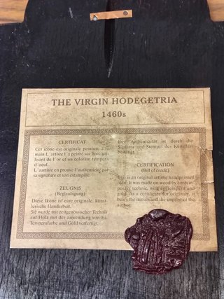 Tríptico religioso madera
