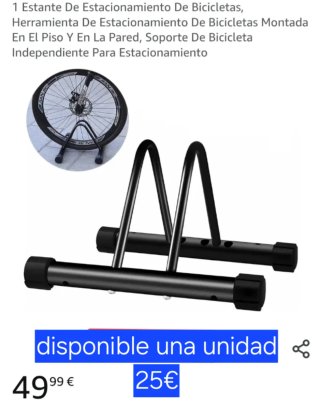 Soporte Estacionamiento Bicicleta Pared/Suelo