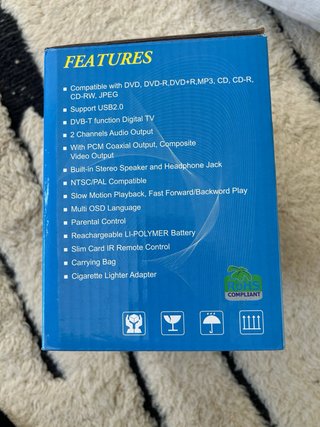 Reproductor DVD Portátil Stima 7 DVB-T