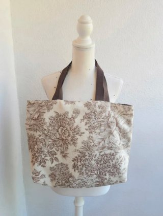 Bolso de tela estampado floral