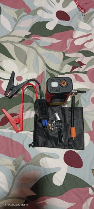 Arrancador e Inflador Coche 12V