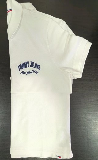 Polo Tommy Hilfiger Jeans Blanco Talla S