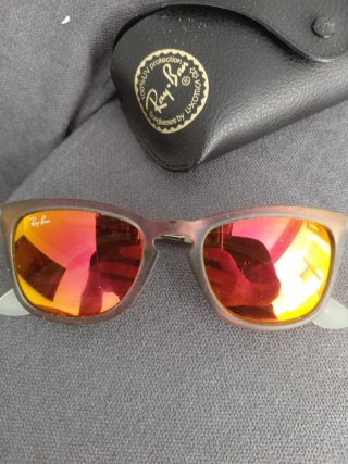 Gafas de sol Ray-Ban originales marrones/naranjas