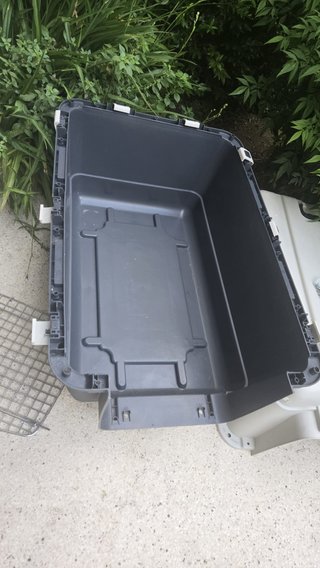 Jaula Transportin Perro Plástico Gris/Blanco
