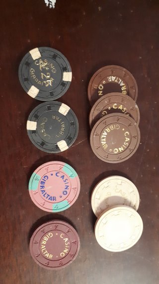 Lote Fichas Casino Gibraltar Antiguas