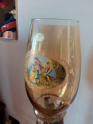 Vaso in cristallo decorato Made in Italy