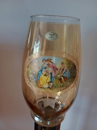 Vaso in cristallo decorato Made in Italy