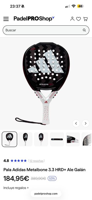 Pala de Pádel Adidas Metalbone HRD+