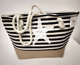 Bolso de playa rayas y estrella