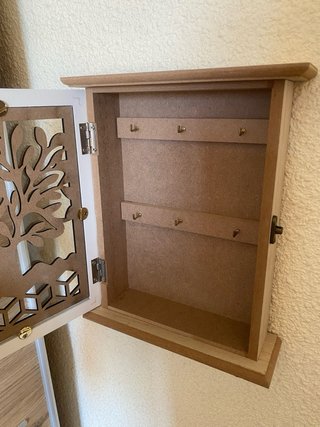 Joyero de madera con árbol de la vida