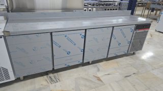 Bajo Mostrador Acero Inoxidable 4 Puertas