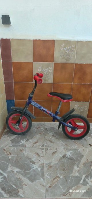 Bici Spiderman sin pedales infantil