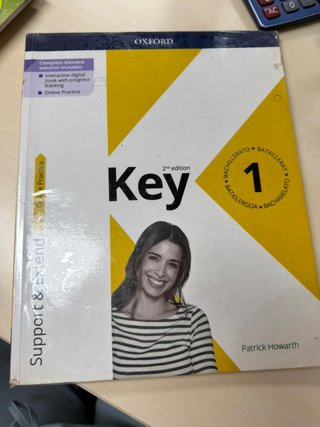 Libro key oxford ingles 1 bachiller y regalo stude