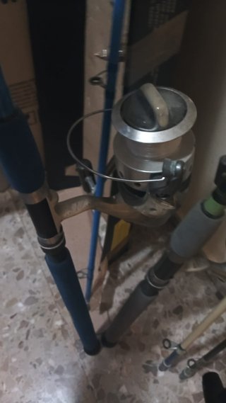 3 cañas de pescar de 2.5 metros