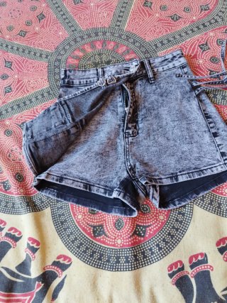 Pantalón corto cargo mujer