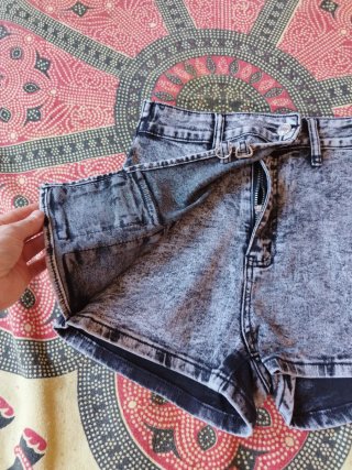 Pantalón corto cargo mujer